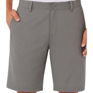 Hang ten Mens Gray Hybrid Walkshorts 4-way stretch L/36